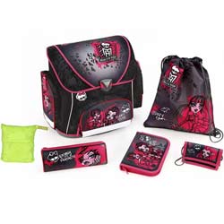 Cartable a roulettes Monster High set de fournitures scolaires monster high 
