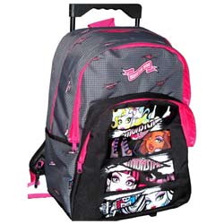 Trolley sac à roulettes monster high