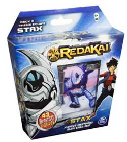 Redakai - Jeu de Société - Deck de Structure - Stax - X-Drive - Metanoid Bleu