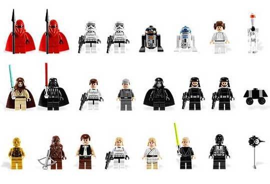 Lego Star wars 10188 - L'étoile noire - Figurines