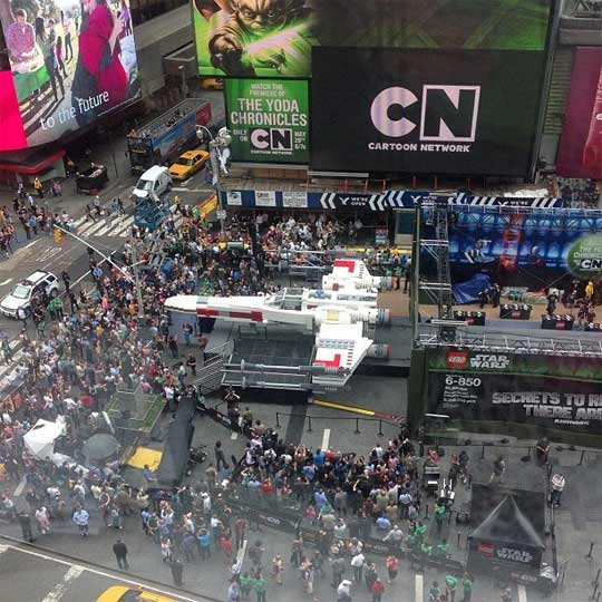 Le X-Wing Starfighter à Times Square