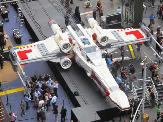 Le X-Wing Starfighter dans à Times Square