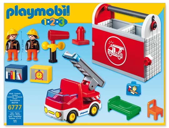 Playmobil - Caserne de pompier - 6777 - Contenu
