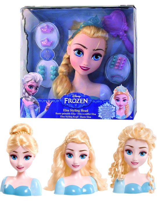 Tête à coiffer Reine des Neiges princesse Elsa