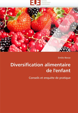 Couverture livre la diversification alimentaire de l'enfant