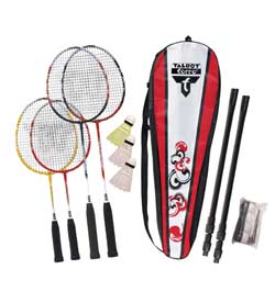 Set Famille de Badminton Jeu de Raquettes mixte enfant Blanc/Jaune Taille Unique