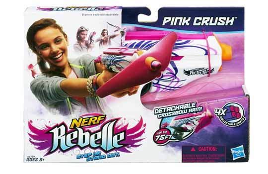Nerf rebelle -Pistolet Pink Crush