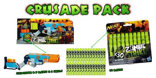 Nerf Zombie Strike Pack crusade
