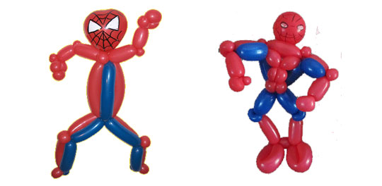 Image insolite Spiderman - Ballons spiderman